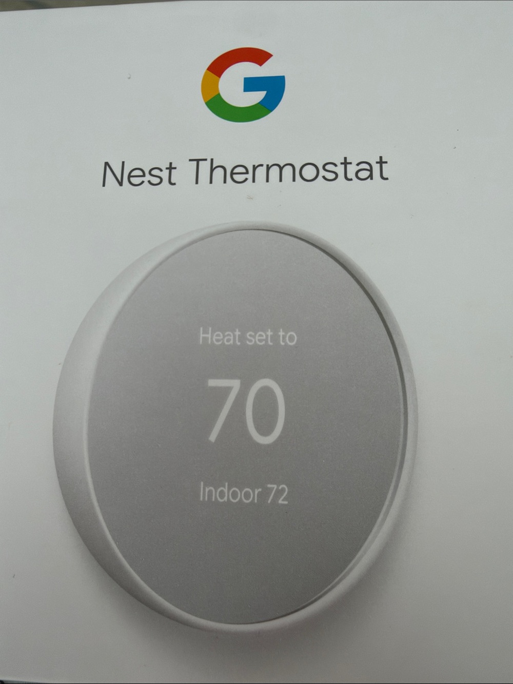 google Nest Thermostat - Snow